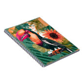 Farbenfroher Tukan im Dschungel ノートブック (右側)