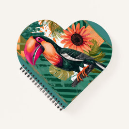 Farbenfroher Tukan im Dschungel ノートブック