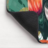 Farbenfroher Tukan im Dschungel マウスパッド (コーナー)