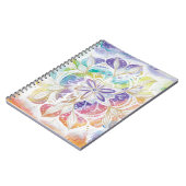 Farbenfrohes Mandala-Design ノートブック (左側)