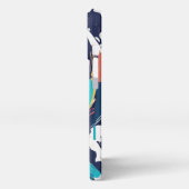 Farbexplosion der Moderne – Pop-Art Frauenportrait iPhoneケース (左側面)