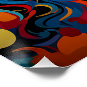 Farbexplosion: Porträt im Pop-Art-Stil ポスター (コーナー)