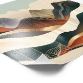 Farbharmonie in der Natur: Abstrakte Bergwelten フォトプリント (角)