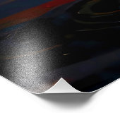 Farbig leuchtendes Herz über Wasser フォトプリント (角)