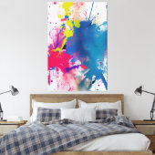 Farbkleckse. Malerei キャンバスプリント (インサイチュ (寝室))