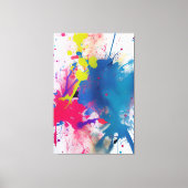 Farbkleckse. Malerei キャンバスプリント (正面)
