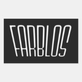 Farblos sticker 長方形シール (正面)