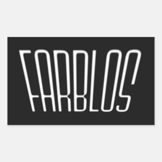 Farblos sticker 長方形シール (正面)