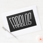 Farblos sticker 長方形シール (封筒)