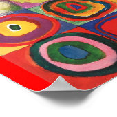 Farbstudie Quadrate -カラフルアート ポスター (角)