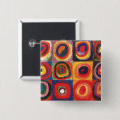 Farbstudie Quadrate -カラフルアート 缶バッジ (正面&裏面)
