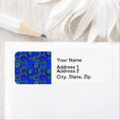 Farbstudie Quadrate Squares Blue Circles ラベル (インサイチュ)