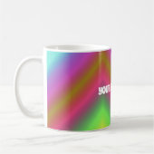 Farbverlauf colored bunt Name personalisiert コーヒーマグカップ (左)
