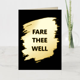 "Fare Thee Well" New Job Foil Card 箔シーズンカード