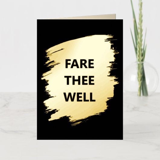 "Fare Thee Well" New Job Foil Card 箔シーズンカード (正面)