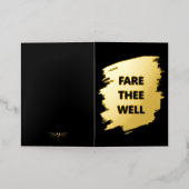 "Fare Thee Well" New Job Foil Card 箔シーズンカード (外側レイダウン)