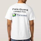 Farecast -料金の監視ワイシャツ tシャツ (裏面)