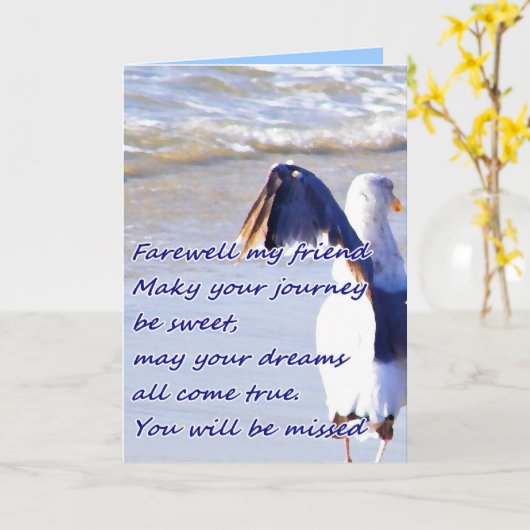 Farewell_ カード (黄色い花)