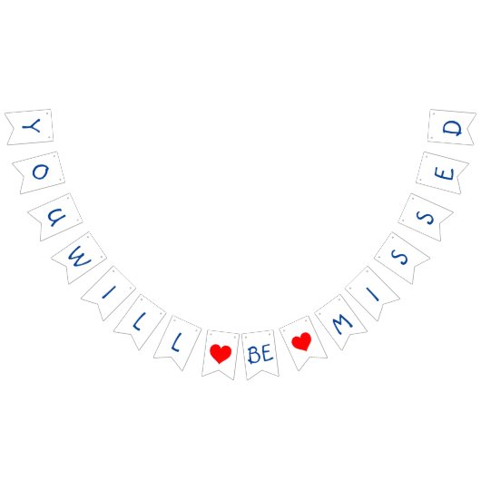 Farewell bunting banner バンティングフラッグ (全)