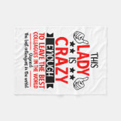 Farewell Coworker Leaving Job, Coworker Going Away フリースブランケット (正面(横))