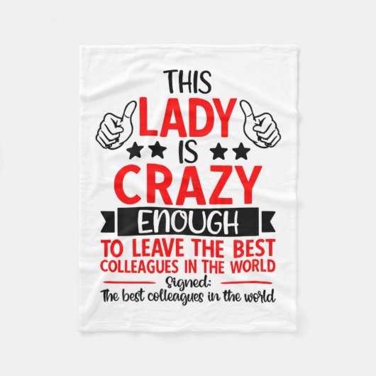 Farewell Coworker Leaving Job, Coworker Going Away フリースブランケット (正面)