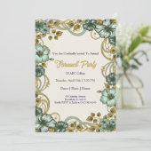 Farewell Invitation Template 招待状 (スタンド正面)