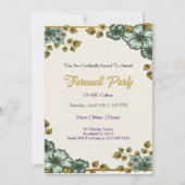 Farewell Invitation Template Goodbye Party Invitat 招待状 (正面)