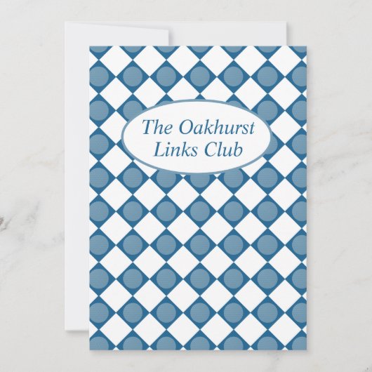 Farewell to the Fairways A Toast to the Season 招待状 (正面)