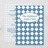 Farewell to the Fairways A Toast to the Season 招待状 (正面/裏面)