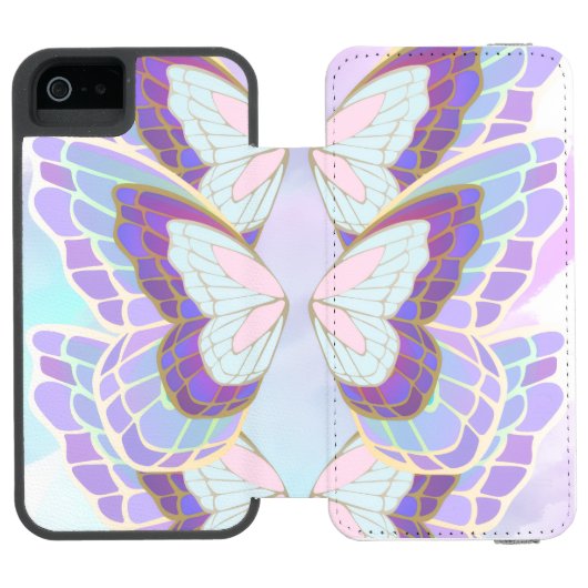 farfalla elegante incipio iPhoneウォレットケース (フォリオ Open)