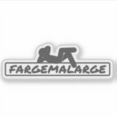 Fargemalargeノートパソコンステッカー シール (正面)