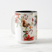 Färglös julfoto-dekorativ fyllning kudde ツートーンマグカップ (正面左)