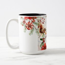 Färglös julfoto-dekorativ fyllning kudde ツートーンマグカップ