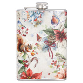 Färglös julfoto-dekorativ fyllning kudde フラスク