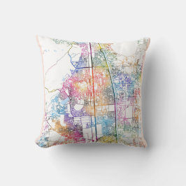 Faridabad Haryana city Map クッション