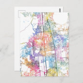 Faridabad Haryana city Map ポストカード (正面/裏面)