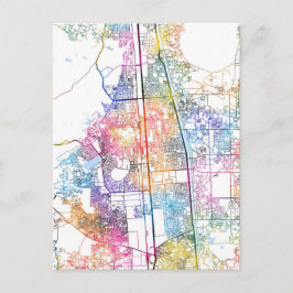 Faridabad Haryana city Map ポストカード