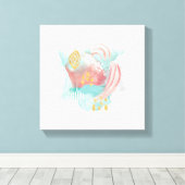 Faridas抽象芸術 – ミュート色 キャンバスプリント (インサイチュ (ウッドフロア))