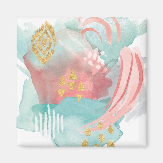 Faridas抽象芸術 – ミュート色 マグネット (正面)