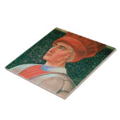 Farinataのdegli UbertiのThからの彼のバストの詳細、 タイル (側面)