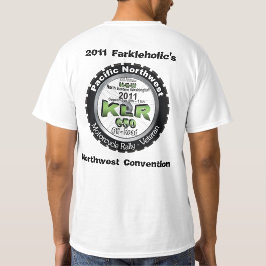 Farkleの前部2011年の大会背部wの2011年のロゴ Tシャツ (裏面)