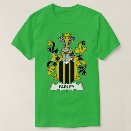 Farley Coat of Arms Family Crest  Tシャツ (デザイン正面)