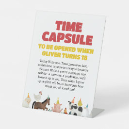 Farm 1st Birthday Time Capsule 台座サイン