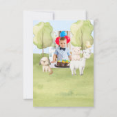  farm animal  birthday 招待状 (裏面)