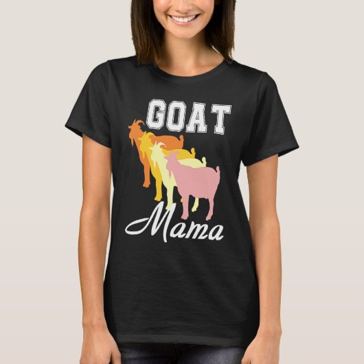Farm Animal Lover For Women Goat Mama Mom, Funny R Tシャツ (正面)