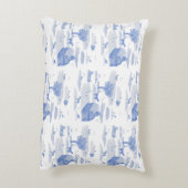 Farm Animal Toile Accent Pillow (Blue)  アクセントクッション (裏面(縦))