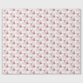 Farm Animal Toile (Red)  ラッピングペーパー (フラット)