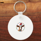 Farm Animal Xmas Pajamas Costume Farmer Christmas  キーホルダー (正面)