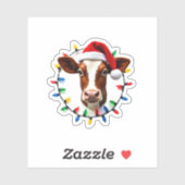 Farm Animal Xmas Pajamas Costume Farmer Christmas  シール (シート)