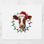 Farm Animal Xmas Pajamas Costume Farmer Christmas  スパークリングワインラベル (シングルラベル)